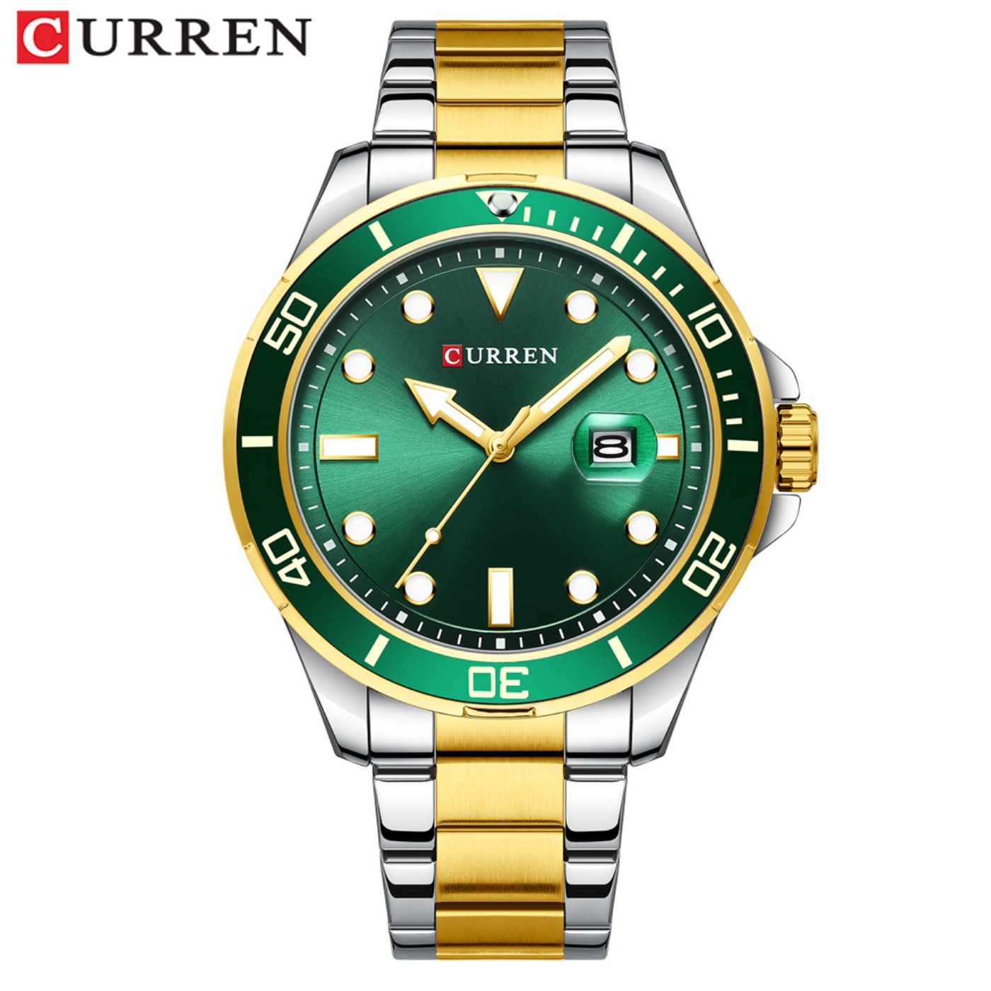 Luxury Watch For Men - Reloj CURREN de la Serie Green