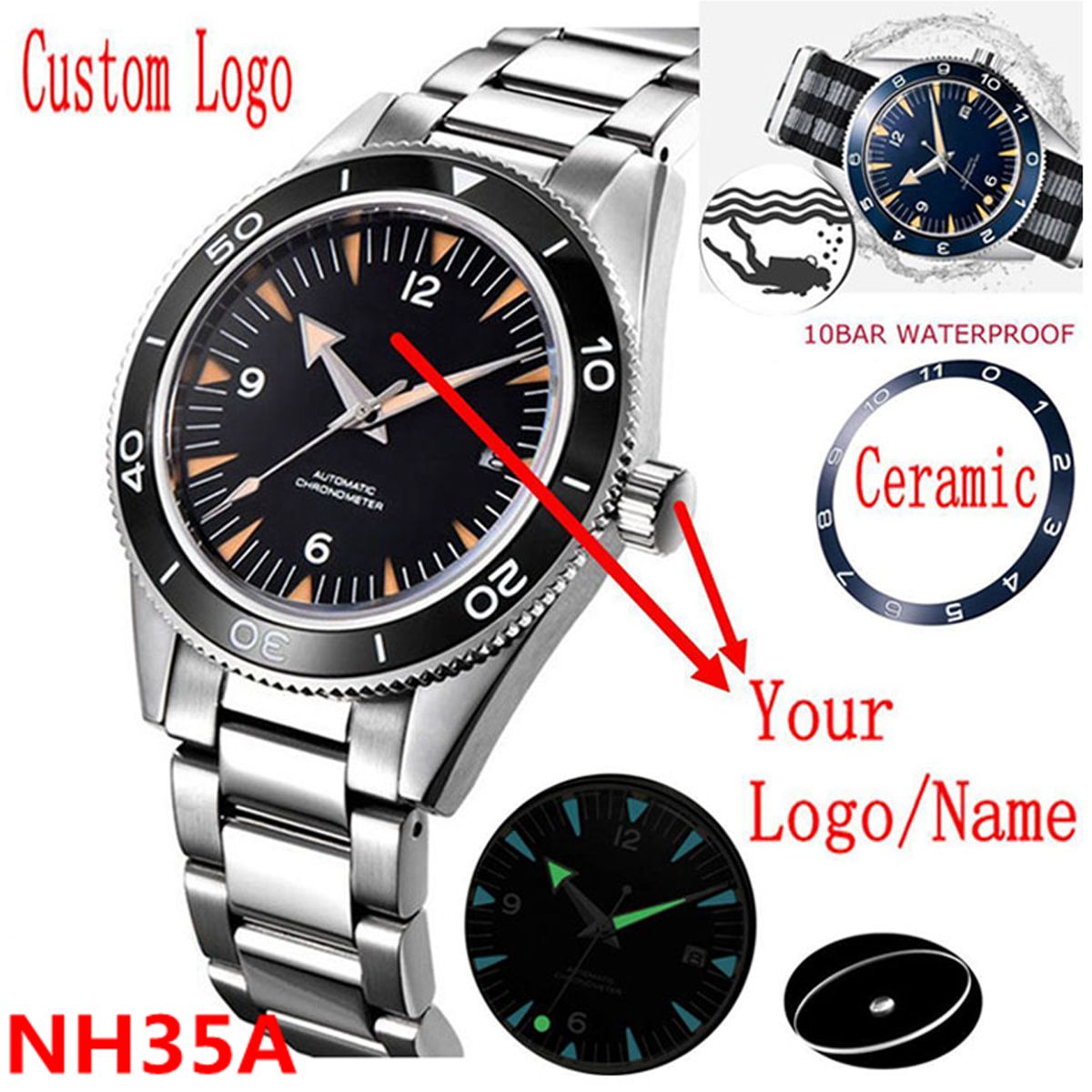 Reloj con movimiento NH35 con  - Luxury Watch Price reseña y precio
