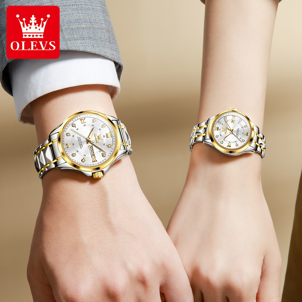 OLEVS 2906 reloj de pareja Ori - Luxury Watch Price reseña y precio