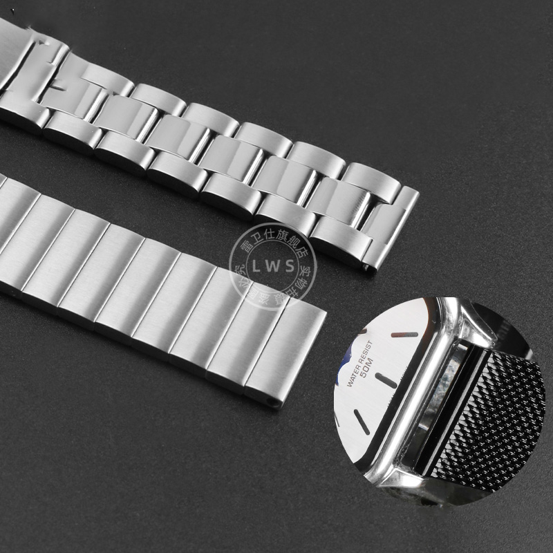 Correa de reloj de acero sólid - Moonphase Complication Watch reseña y precio