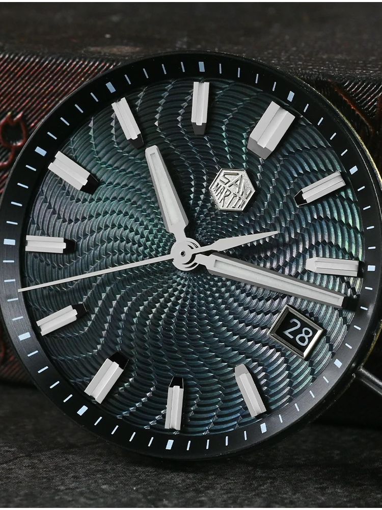 San Martin 39mm diseño Origina - Guilloché Dial Watch reseña y precio