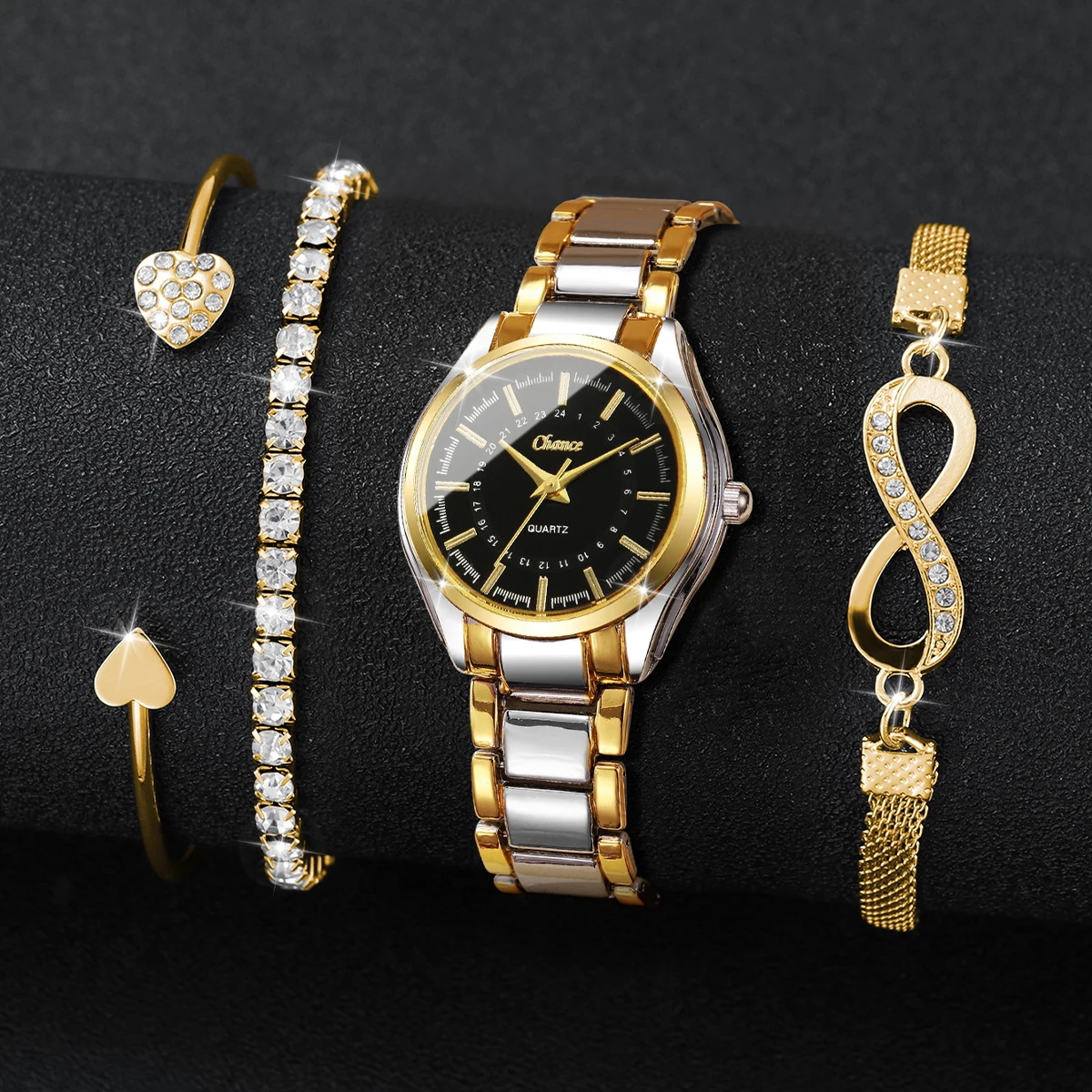 Conjunto de 4 relojes elegante - Luxury Watch Kit reseña y precio