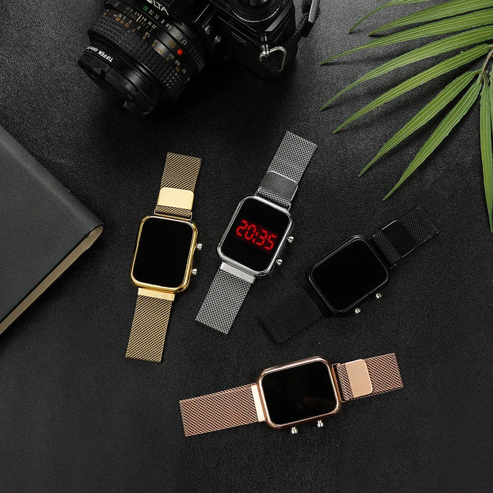 Relojes digitales LED rectangu - Luxury Watch Price reseña y precio