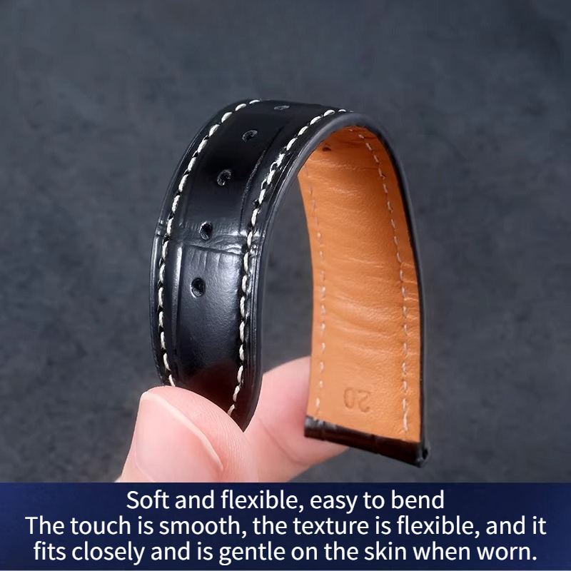 Correa de reloj de cuero genui - Moonphase Complication Watch reseña y precio