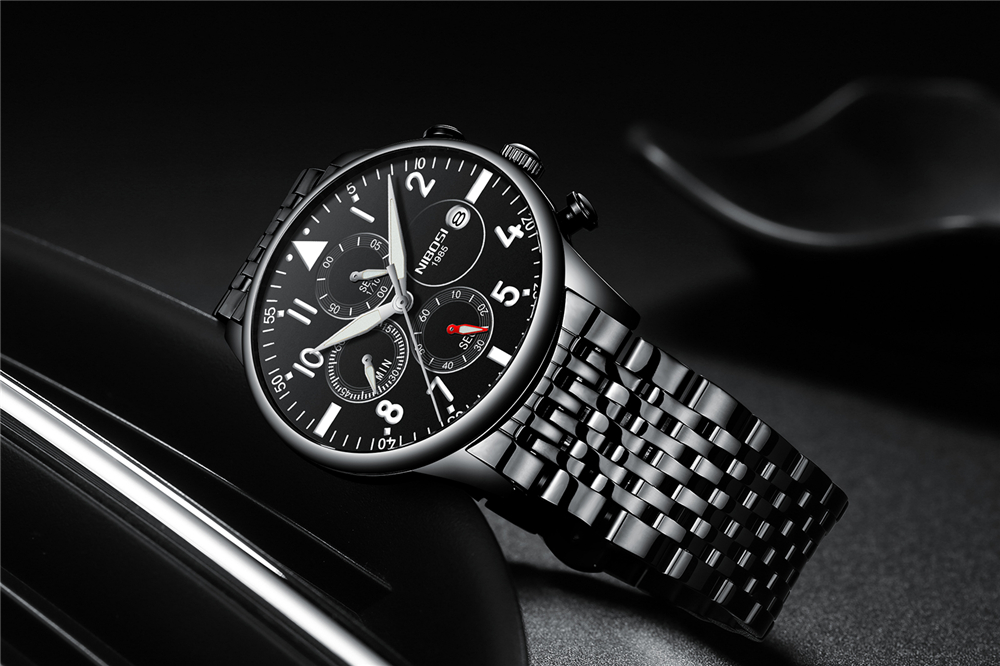Relojes de moda NIBOSI para ho - Luxury Watch For Men reseña y precio