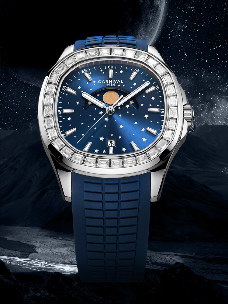 Reloj de cuarzo Ronda Carnival - Moonphase Complication Watch reseña y precio